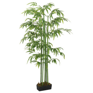 Árvore de bambu artificial com 240 folhas verdes 80 cm D