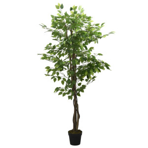Ficus artificial com 378 folhas verdes de 80 cm D
