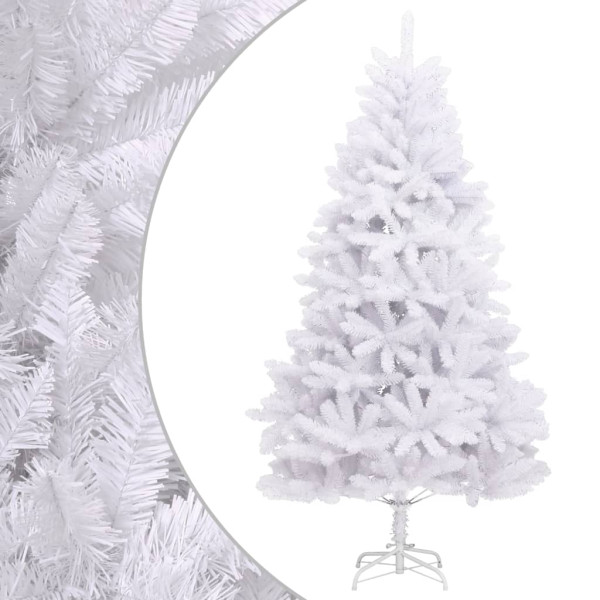 Árvore de Natal artificial com dobradiças e suporte branco 210cm D