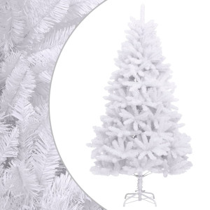 Árbol de Navidad artificial con bisagras y soporte blanco 300cm D