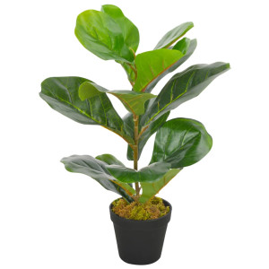 Planta artificial ficus con macetero 45 cm verde D