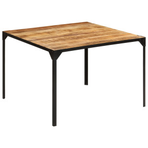 Mesa de jantar de madeira maciça de mangue 110x110x76 cm D