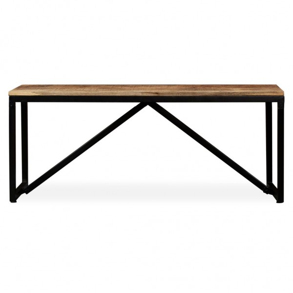 Banco de madera de mango maciza 110x35x45 cm M 4