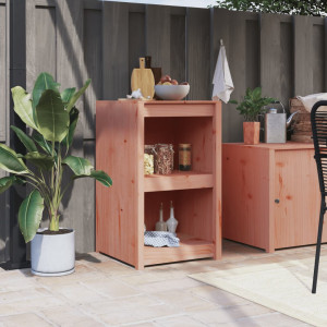 Mueble de cocina de exterior madera maciza Douglas 55x55x92 cm D