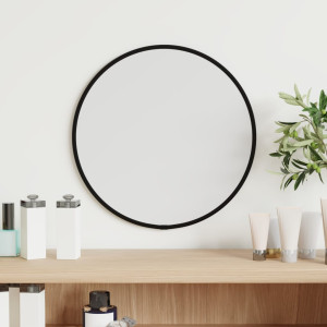 Espejo de pared redondo negro Ø 30 cm D