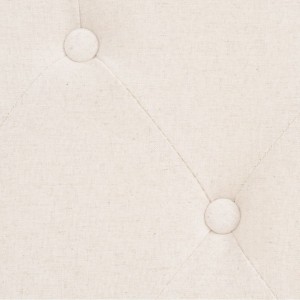 Sofá de 2 lugares tecido branco nata H