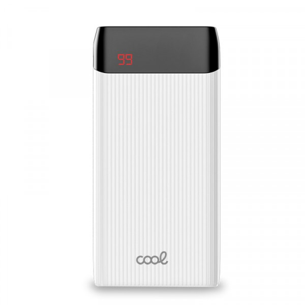 Bateria Externa Universal Power Bank 10.000 mAh (2 x usb / 2A) COOL Waves Blanco D