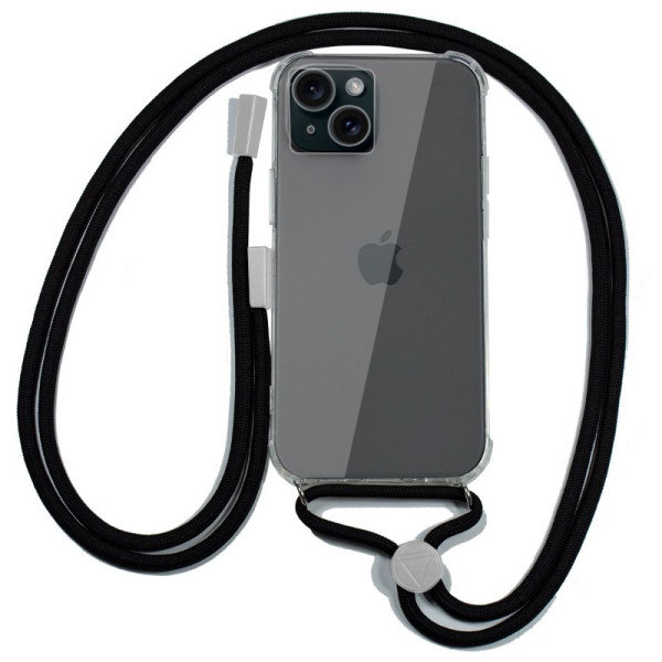 Carcaça COOL para iPhone 15 Cordão Preto D