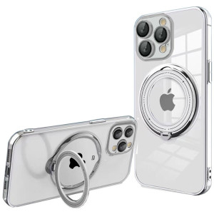 Carcasa COOL para iPhone 15 Pro Magnética Ring Plata D