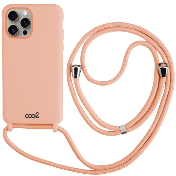 Carcaça COOL para iPhone 15 Pro Max Cord rosa D