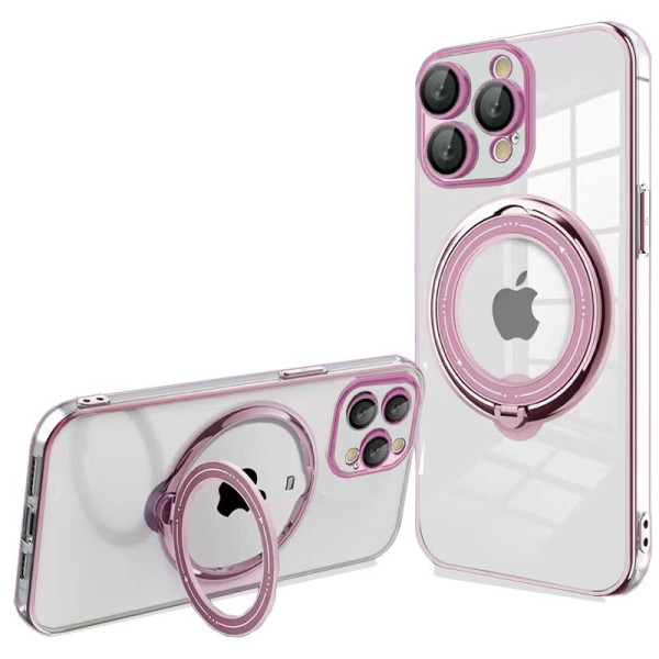 Carcaça COOL para iPhone 15 Pro Max Magnético Anel de rosa D