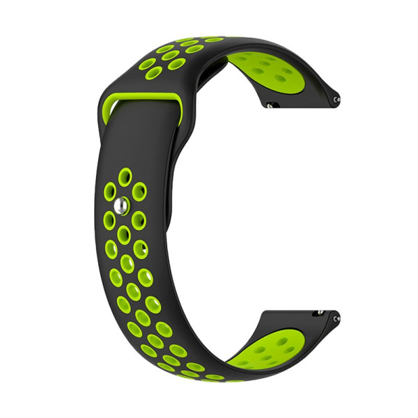 Correa Universal 22mm Amazfit GTR / Stratos / Huawei / Samsung / COOL Goma Negro-Verde D