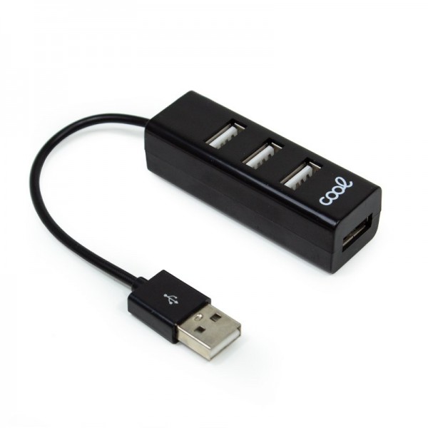 Hub USB 2.0 Universal COOL 4 portas USB pretas D