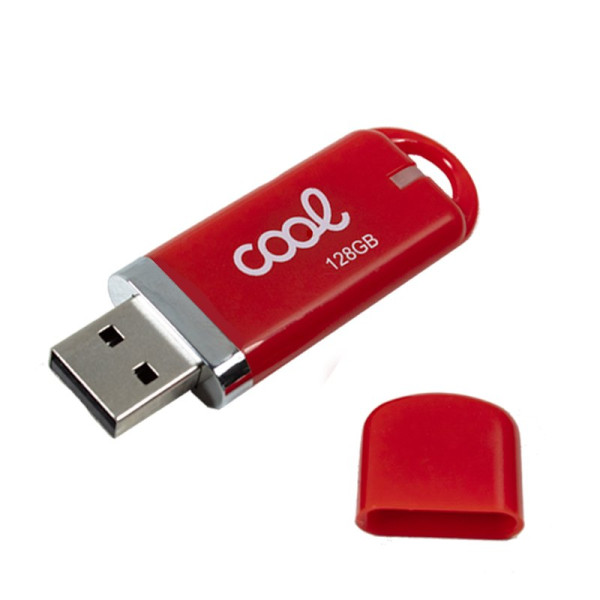 Pen Drive x USB 128 GB 2.0 COOL Cover Rojo D