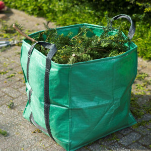 Nature Bolsa de basura para jardín cuadrada verde 325 L 6072401 D