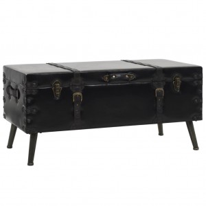Mesa de centro de MDF y acero 102x51x48 cm D