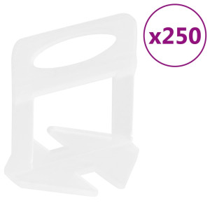 Calzos para nivelación de azulejos 250 unidades 1 mm D