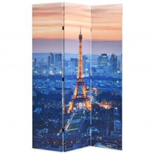 Biombo divisor plegable 120x170 cm París de noche D