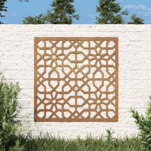 Ornamentação de parede de jardim de aço mourisco 55x55 cm D