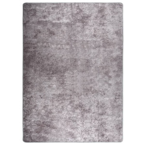 Alfombra lavable antideslizante gris 150x230 cm D