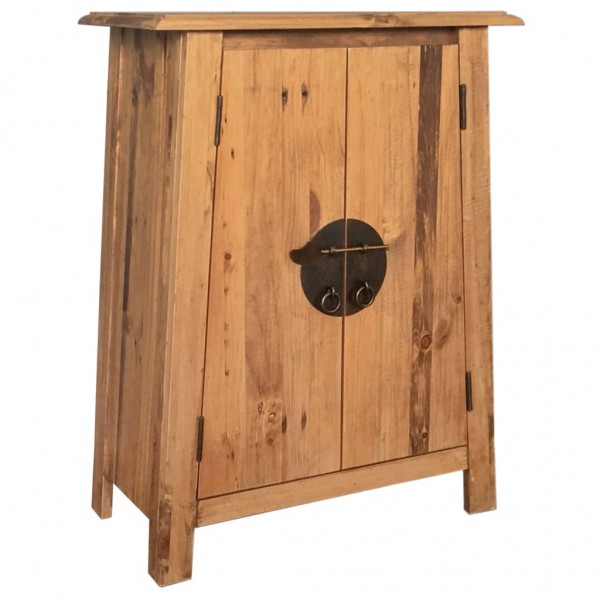 Mueble del cuarto de baño madera maciza de pino 59x32x80 cm D