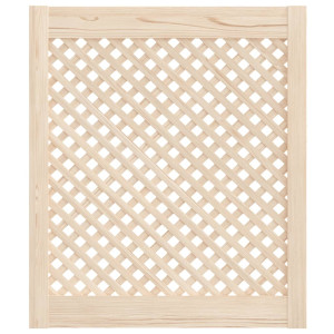 Puertas de armario entramado 2 uds madera pino 59.5x69 cm D