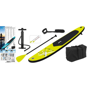 XQ Max Prancha de stand-up paddle inflável 285 cm lima e preta D