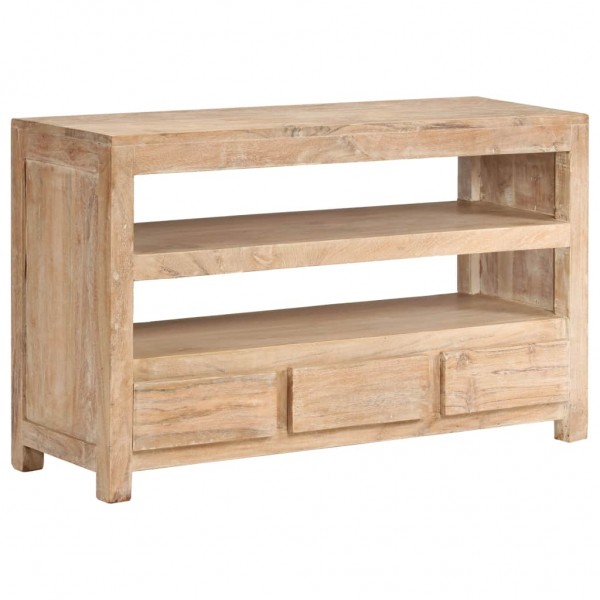 Mueble para TV madera maciza acacia marrón claro 90x30x55 cm D