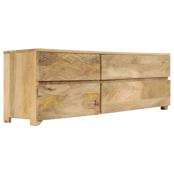 Mueble para TV madera maciza de mango 110x30x40 cm D