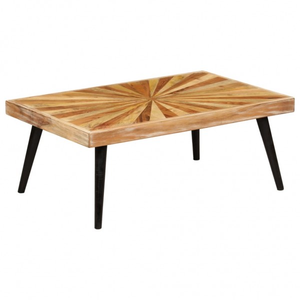 Mesa de centro em madeira de mangueira maciça 90x55x36 cm D