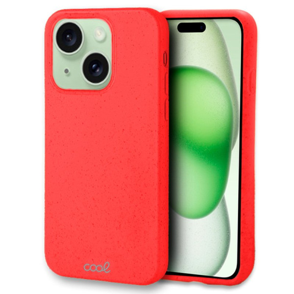 Carcaça COOL para iPhone 15 Plus Eco Biodegradável Vermelho D