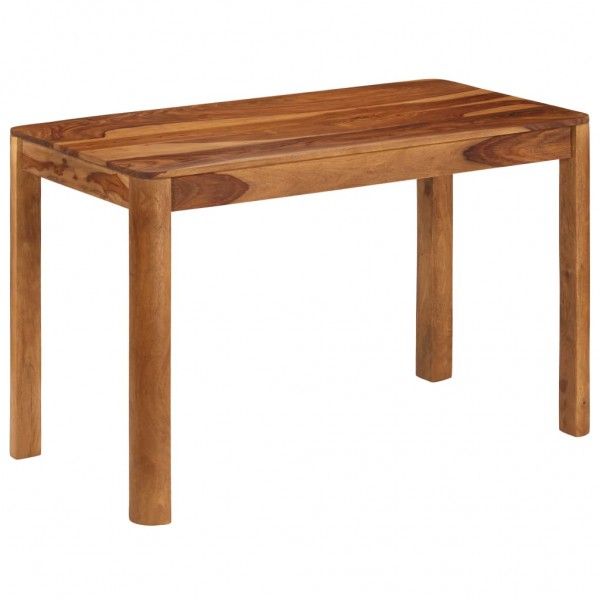 Mesa de comedor de madera maciza de sheesham 120x60x76 cm D