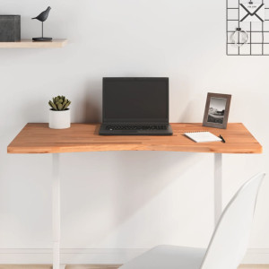 Tablero de escritorio madera maciza de haya 100x(45-50)x2.5 cm D