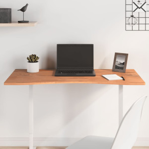 Tablero de escritorio madera maciza de haya 100x(45-50)x1.5 cm D
