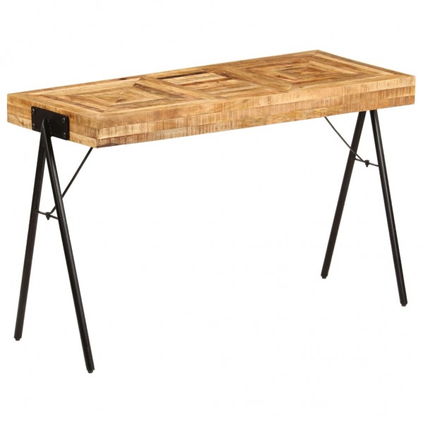 Mesa de escritorio de madera maciza de mango 118x50x75 cm D