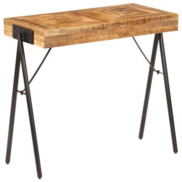 Mesa consola de madeira maciça de mangue 80x40x75 cm D