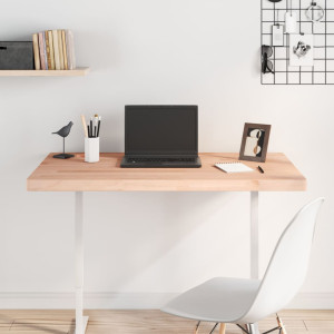 Mesa de escritório de madeira maciça de abóbora 100x60x4 cm D