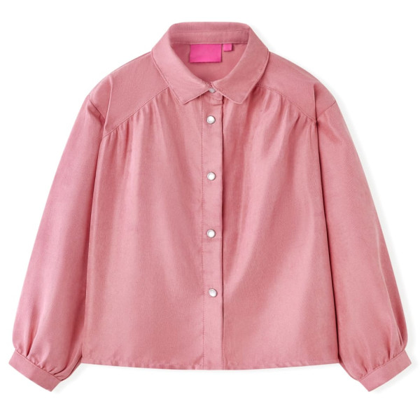 Blusa para niños con mangas de farol rosa palo 140 D