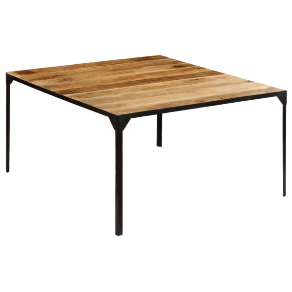 Mesa de comedor de madera maciza de mango 140x140x76 cm D
