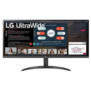 Monitor Ultrapanorâmico LG 34" FHD 34WP500-B V2 preto D