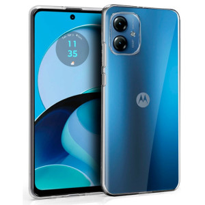 Funda COOL Silicona para Motorola Moto G14 (Transparente) D