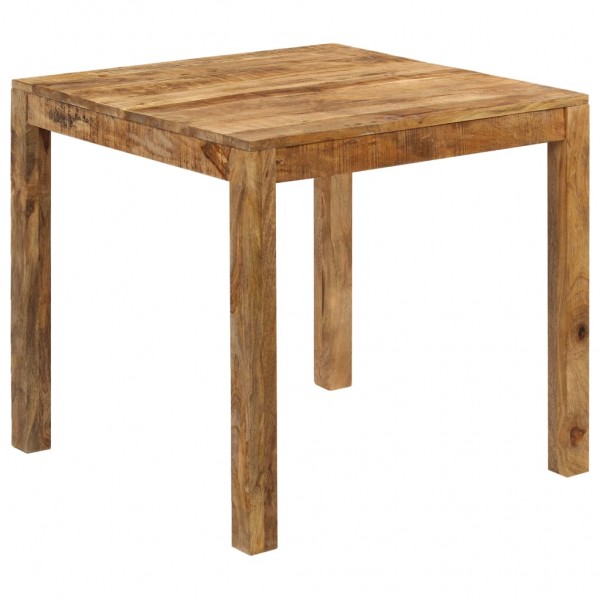 Mesa de comedor de madera maciza de mango 82x80x76 cm D
