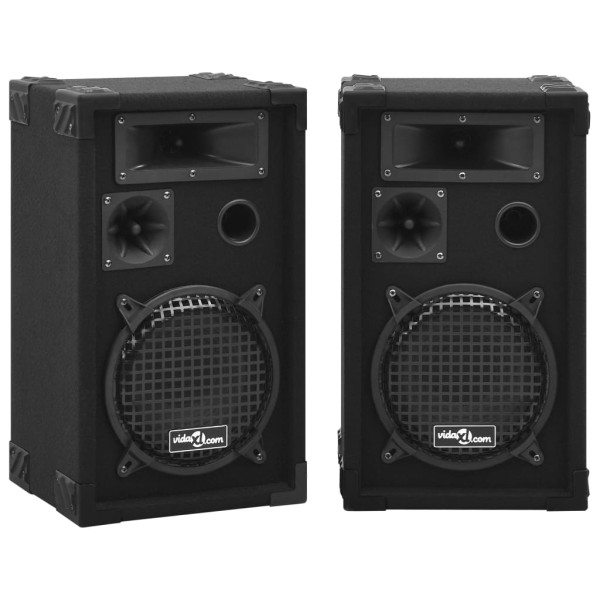 Profissional Hifi 2 uds 800 W alto-falantes passivos pretos D