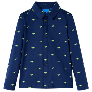 Camisa infantil com mar azul dinossauro imprimir 128 D