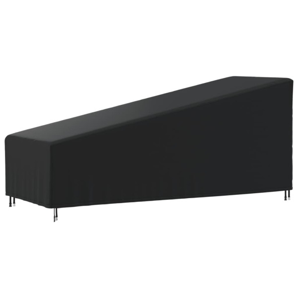 Cobertura para espreguiçadeira Oxford 420D preto 195x76x40/80 cm D