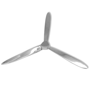 Propeller para parede de alumínio prata 70 cm D