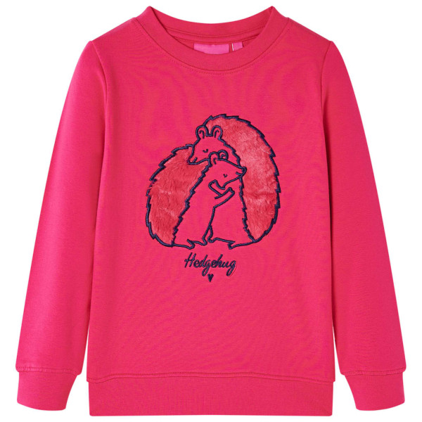 Sudadera para niños con diseño de erizo rosa chillón 140 D