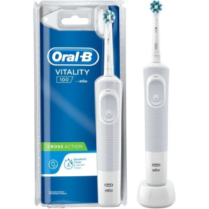 Cepillo dental braun oral-b vitality 100 crossaction/ blanco D
