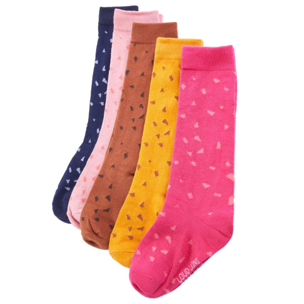 Calcetines para niños 5 pares con estampado de lunares EU 30-34 D