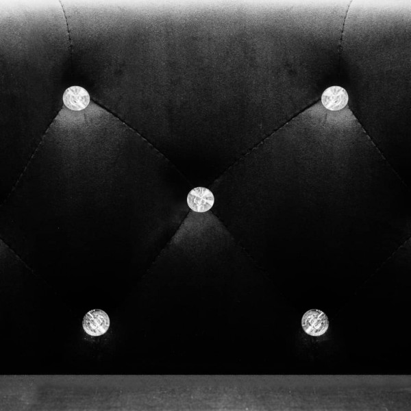 Sillón de terciopelo negro M 3